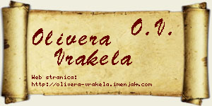 Olivera Vrakela vizit kartica